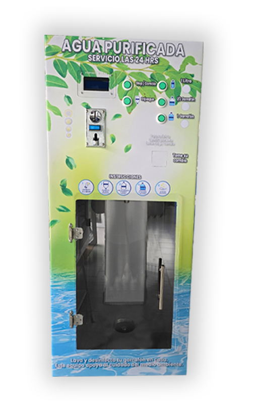 Ventana despachadora de Agua Purificada